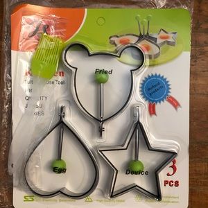 JS Egg Molds Egg Shaper Egg Ring Pancake Maker